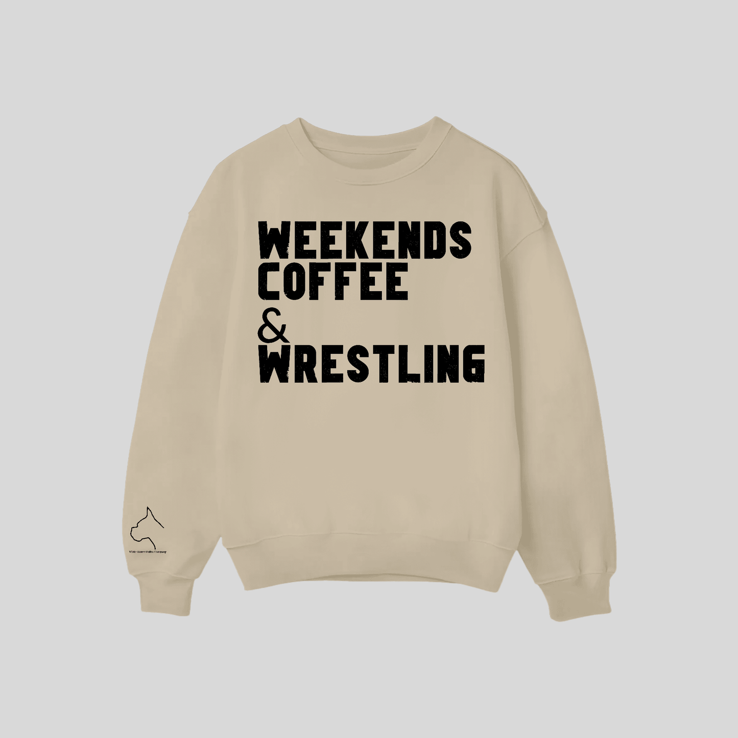 Weekends coffee & wrestling-sand