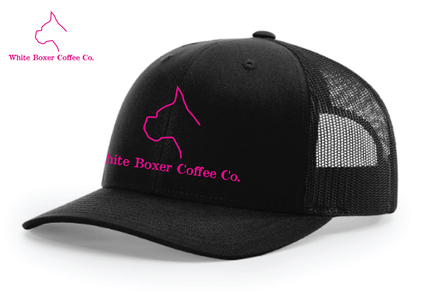 White Boxer Coffee Company Baseball Hat