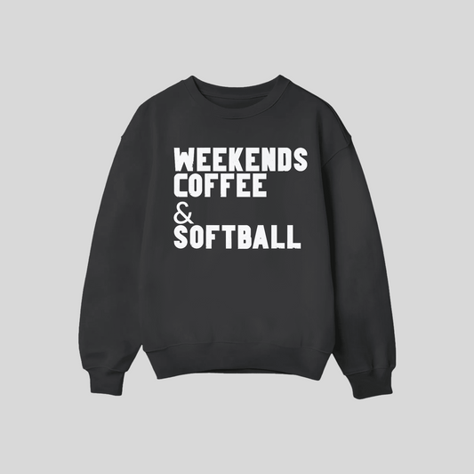 Weekends coffee & Softball -Black
