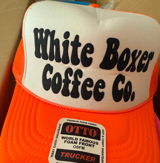Neon Foam Front Trucker Hats-Orange