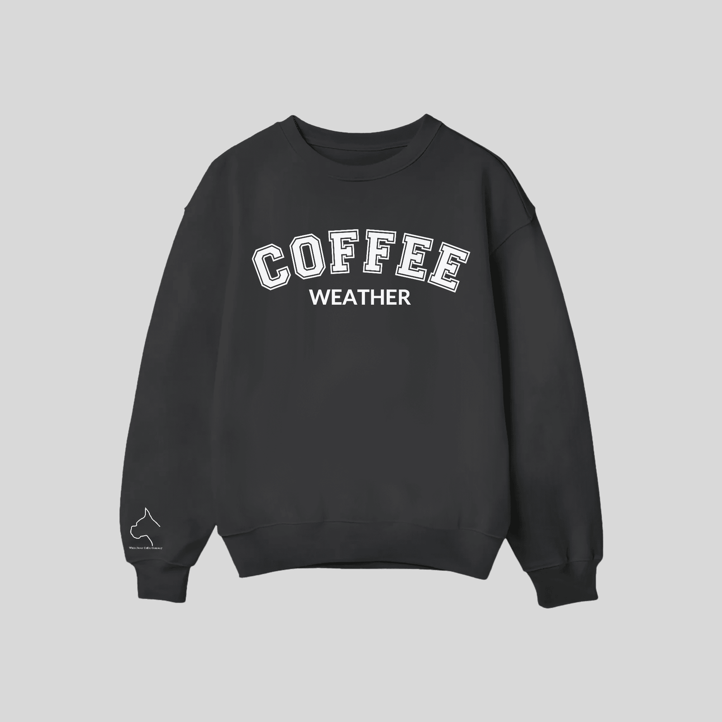 Coffee Weather Crew Neck -Black